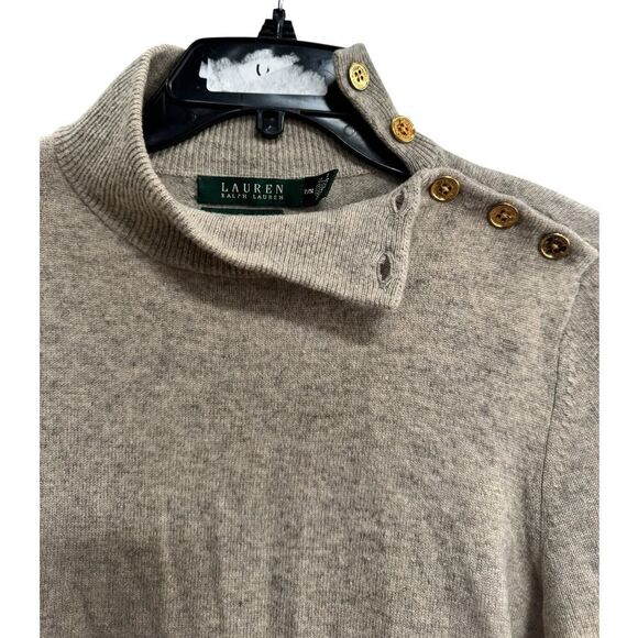 Lauren Ralph Buttoned Shoulder Sweater - Size M - Pre-owned - Picture 1 of 3